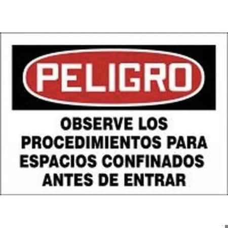 Accuform OSHA DANGER SAFETY SIGN FOLLOW SHMCSP012XL SHMCSP012XL